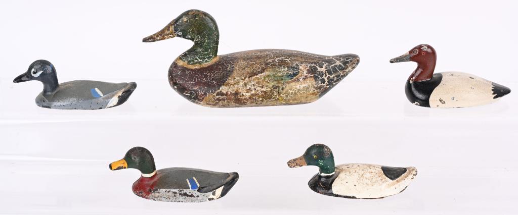 5- CAST IRON DUCK PAPERWEIGHTS (1 of 2)