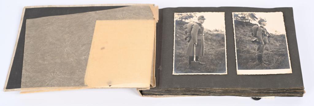 WWII NAZI GERMAN PHOTO ALBUM RAD LUFTWAFFE WW2: WWII Nazi German Photo Album cotaining 140 photos first depicting the RAD and the Luftwaffe with several portait photos. Excellent