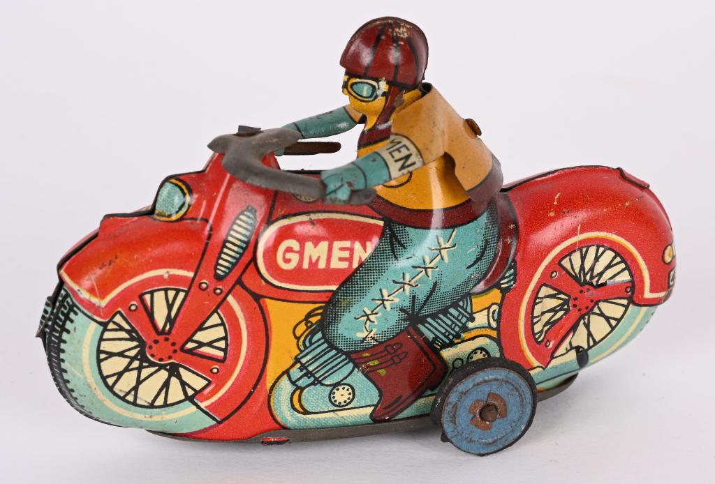 JAPAN TIN FRICTION G-MEN MOTORCYCLE (1 of 2)