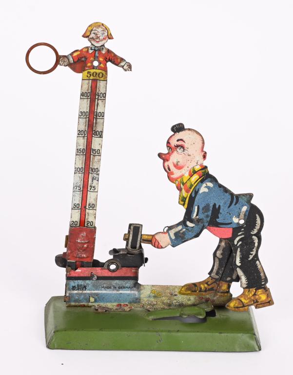 GERMAN CLOWN HEAVY HITTER: German Clown Heavy Hitter. All original and complete. 6 1/2" Excellent