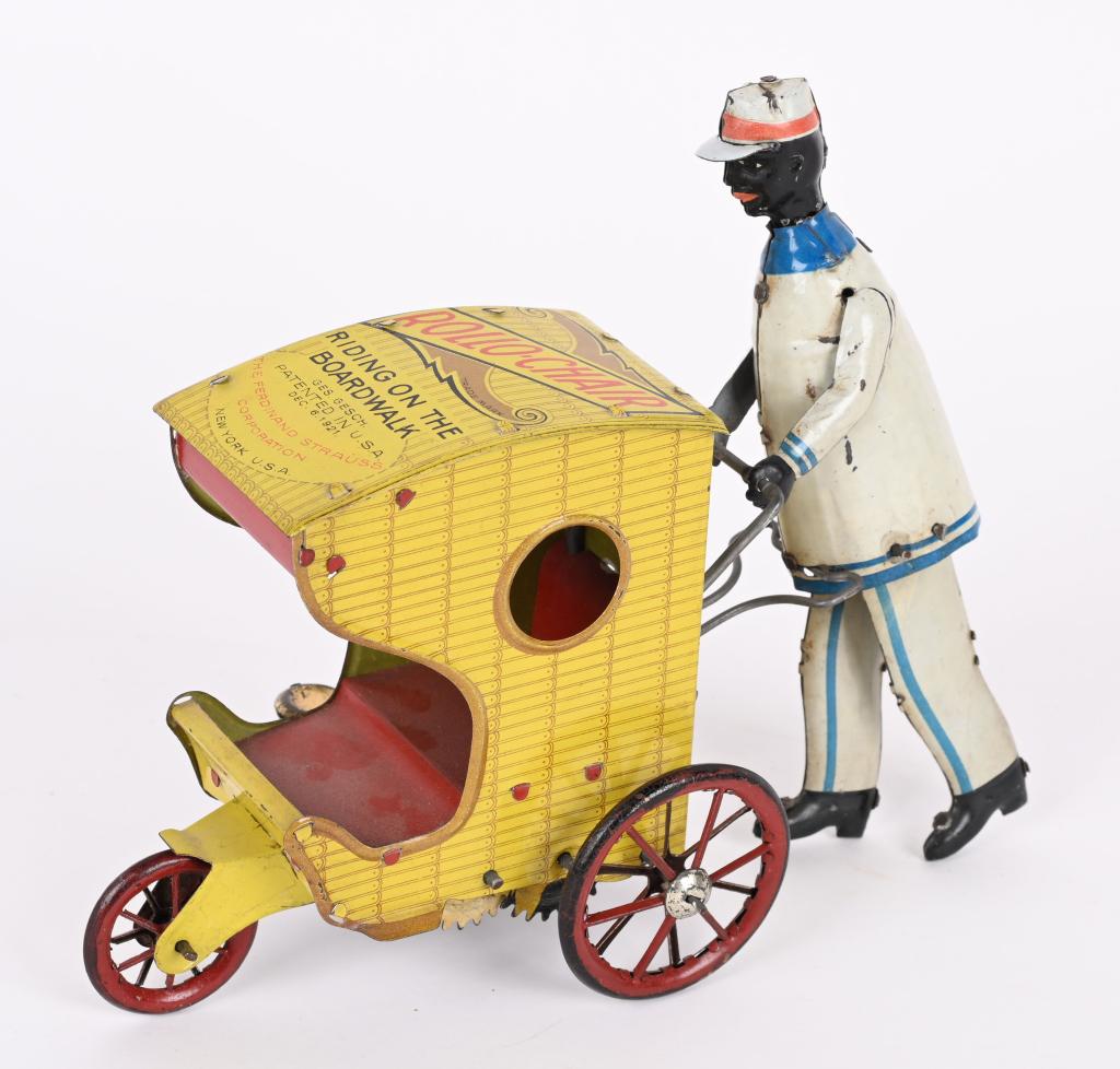 STRAUSS TIN WINDUP ROLLO-CHAIR (1 of 5)