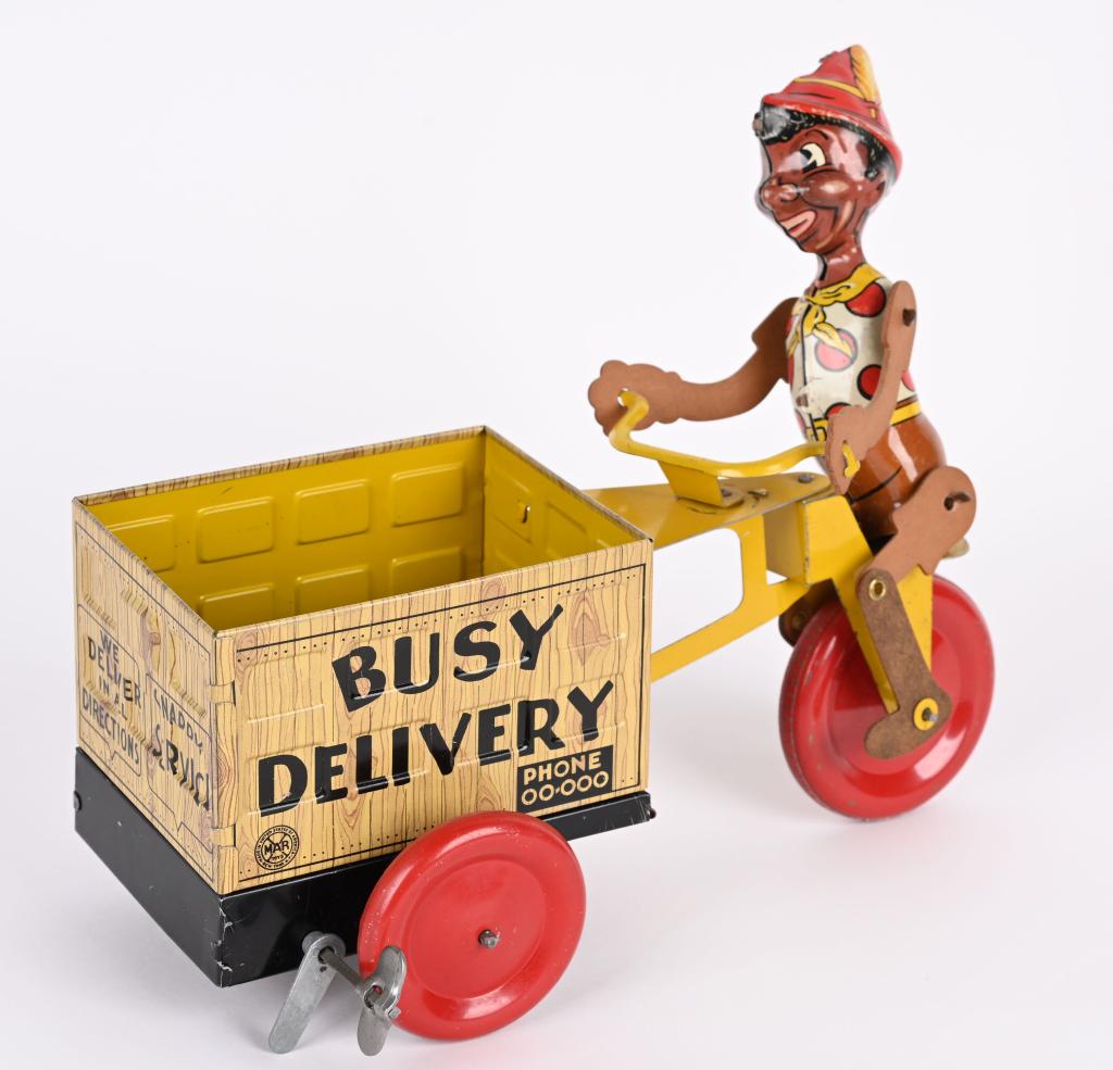 MARX TIN WINDUP PINOCCHIO BUSY DELIVERY (1 of 5)