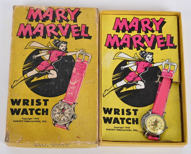 1948 Mary Marvel Wrist Watch Mib