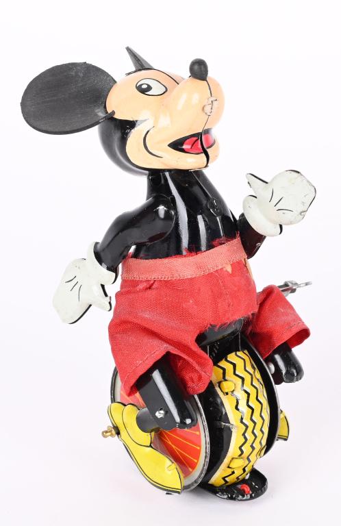 LINEMAR TIN WINDUP MICKEY MOUSE UNICYCLE (1 of 5)