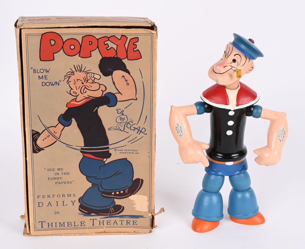 CHEIN WOOD JOINTED POPEYE w/ BOX (1 of 8)