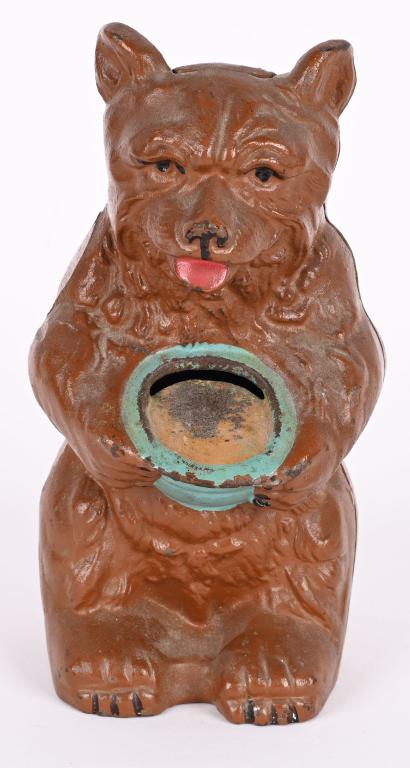 HUBLEY CAST IRON BEAR WITH HONEY POT BANK (1 of 5)
