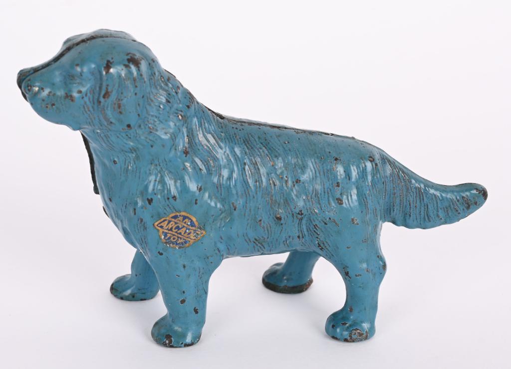 ARCADE CAST IRON NEWFOUNDLAND STILL BANK (1 of 2)