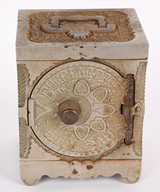 J&E STEVENS BURGLAR PROOF SAFE BANK (1 of 5)