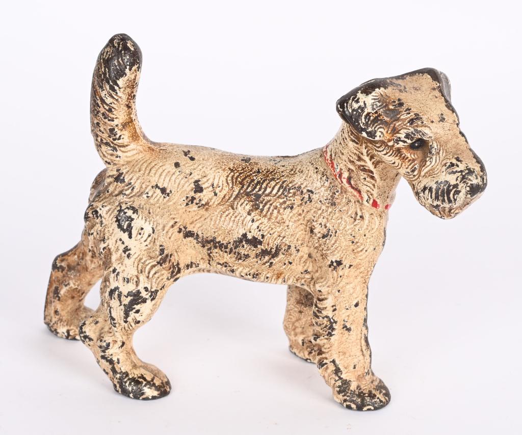 HUBLEY CAST IRON FOX TERRIER DOOR STOP (1 of 2)