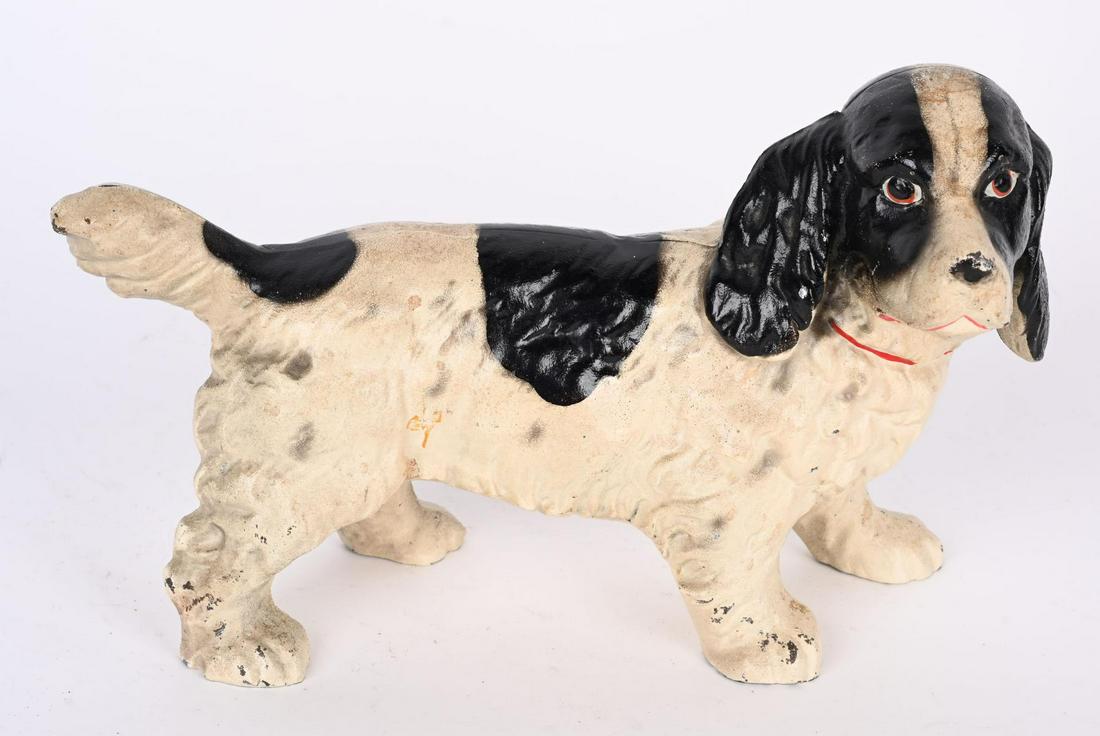 HUBLEY CAST IRON COCKER SPANIEL DOOR STOP (1 of 2)