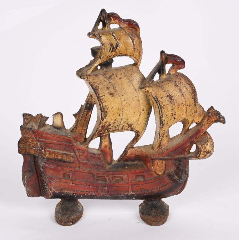 CAST IRON SAILING SHIP DOOR STOP (1 of 2)
