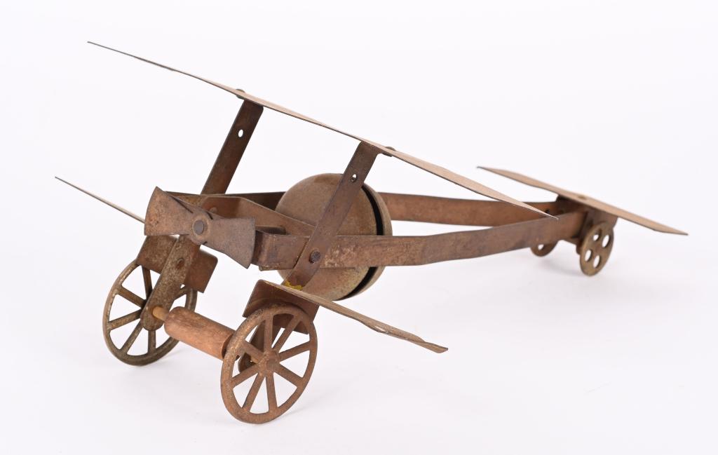 EARLY BI-PLANE BELL TOY (1 of 5)