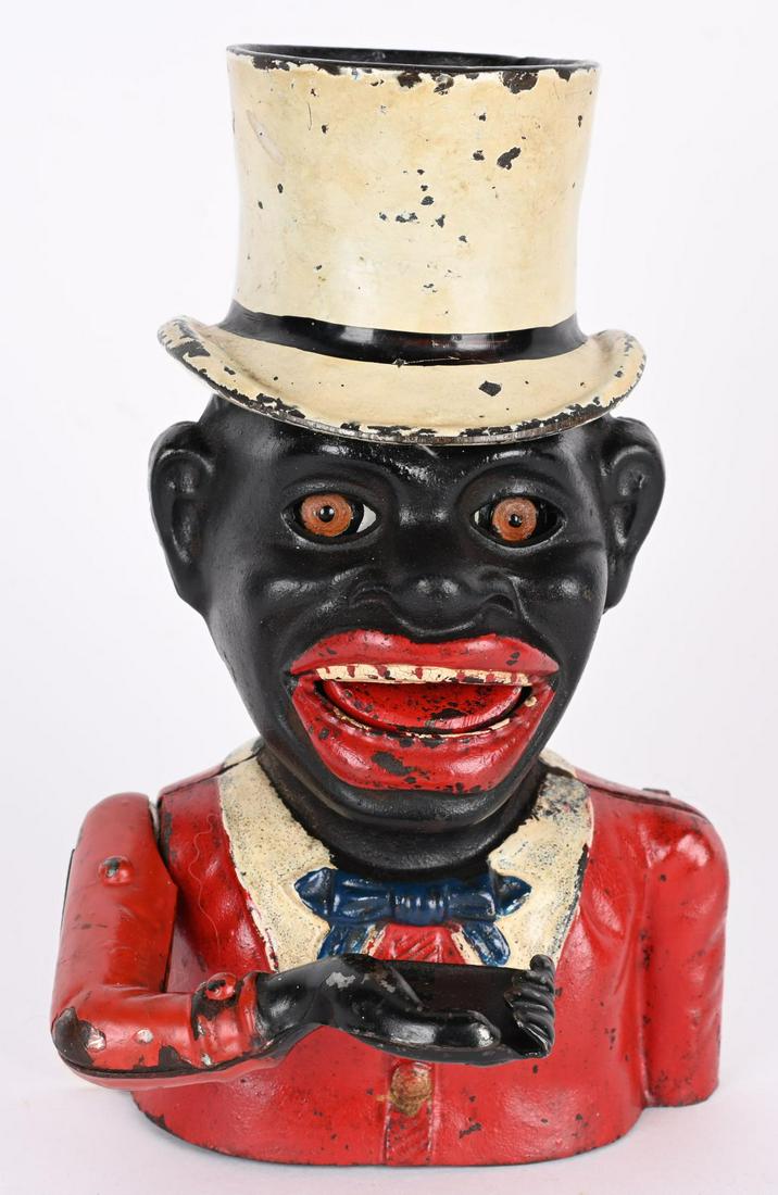 HARPER CAST IRON JOLLY N HIGH HAT MECHANICAL BANK (1 of 5)