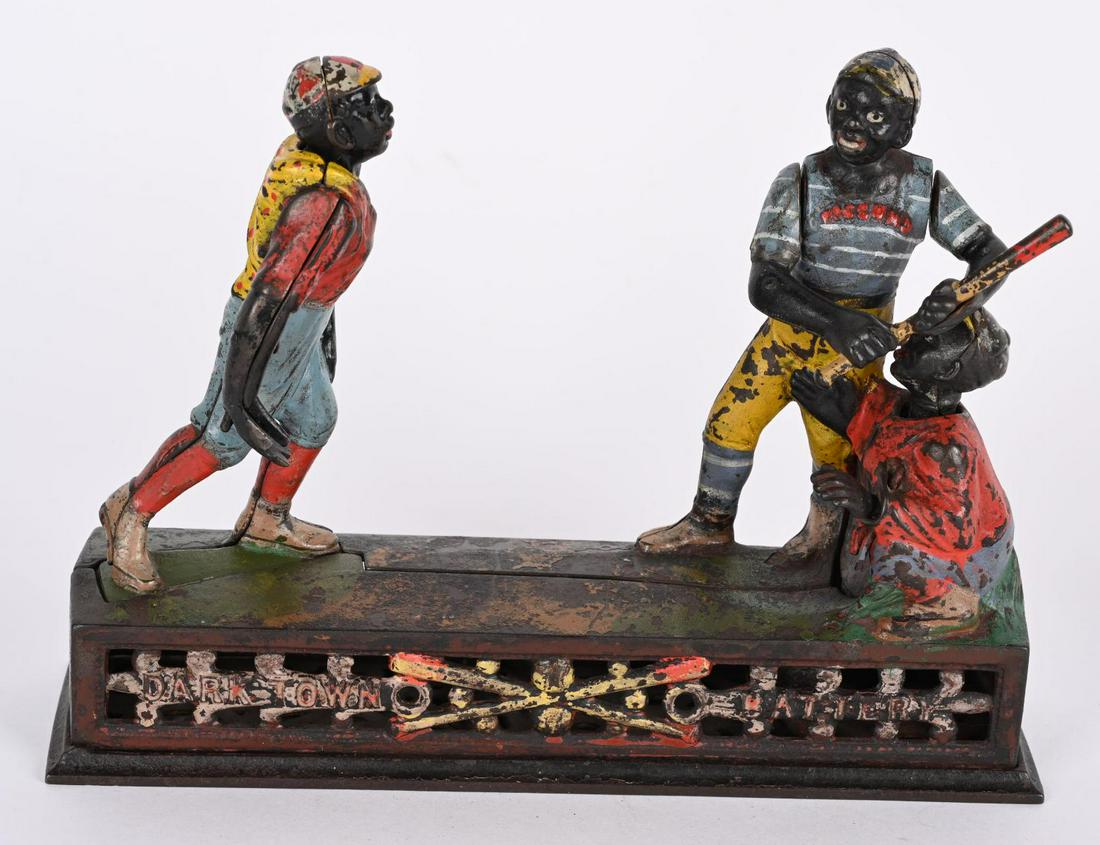 J&E STEVEN DARKTOWN BATTERY MECHANICAL BANK (1 of 6)