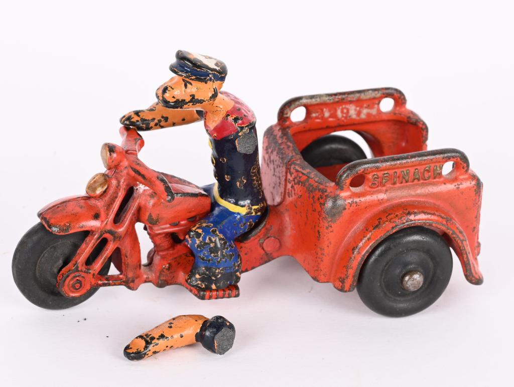 HUBLEY CAST IRON POPEYE SPINACH PATROL (1 of 5)