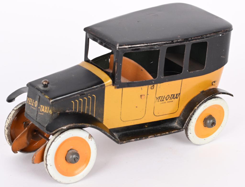 STRAUSS TIN WINDUP YELLOW TAXI (1 of 4)