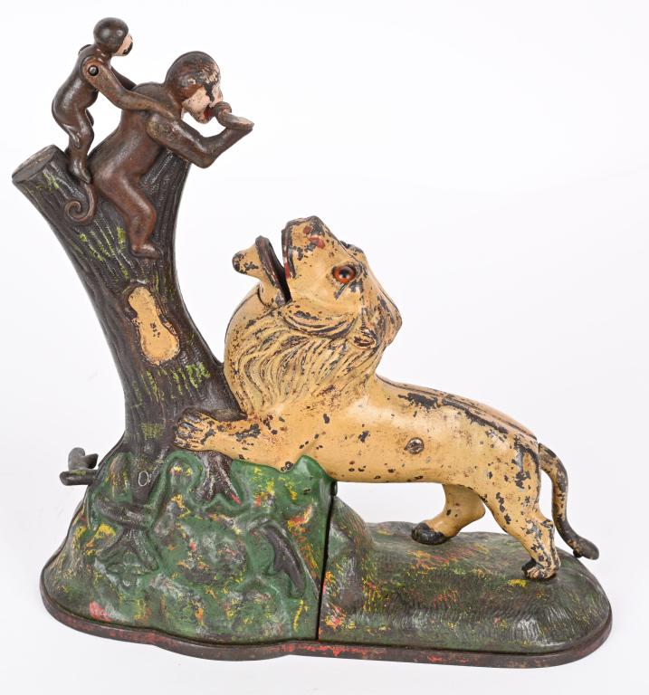 KYSER & REX LION & MONKEYS MECHAINCAL BANK (1 of 5)