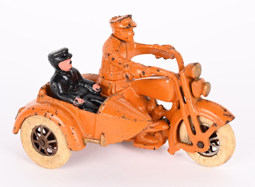 HUBLEY HARLEY DAVIDSON MOTORCYCLE w/ SIDECAR (1 of 4)