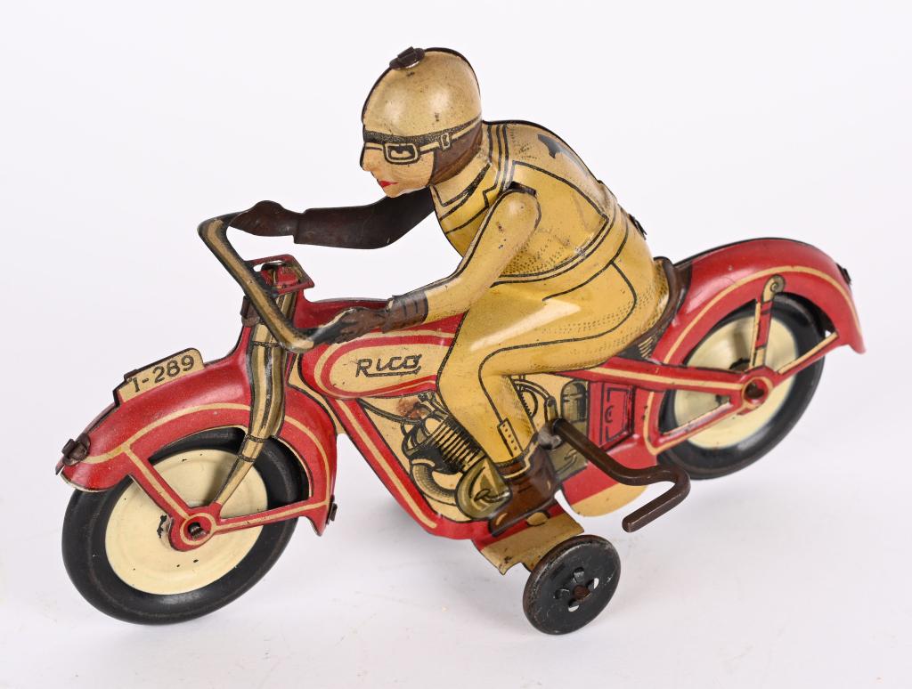RICO TIN WINDUP #10 RACING MOTORCYCLE (1 of 4)