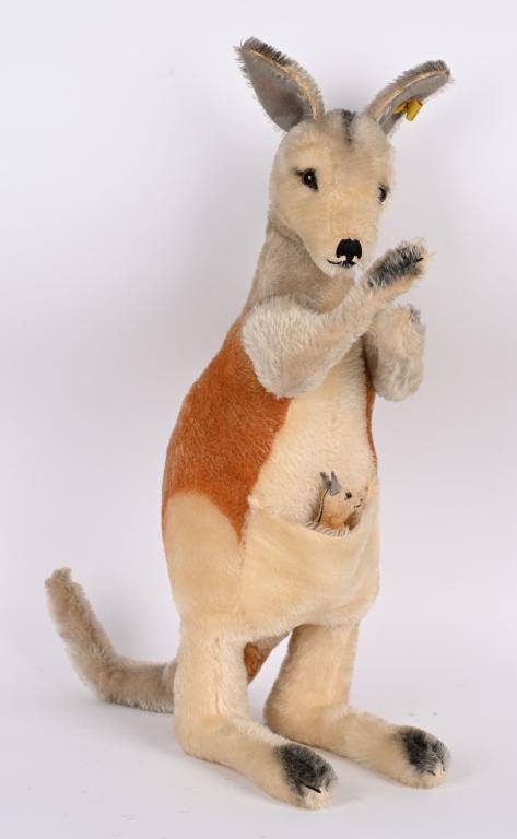 1960s STEIFF KANGAROO WITH JOEY (1 of 6)