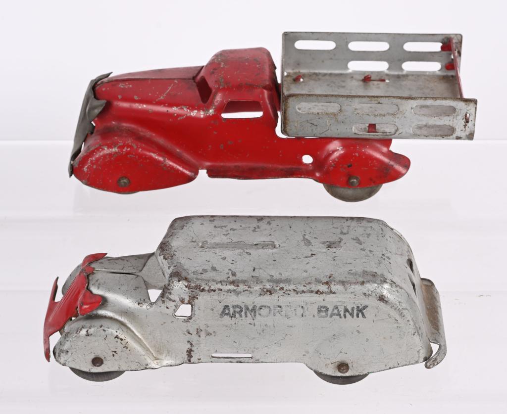 2- MARX 1930'S PRESSED STEEL TRUCKS (1 of 5)