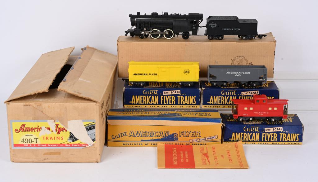 AMERICAN FLYER 490-T TRAIN SET w/ BOX (1 of 3)
