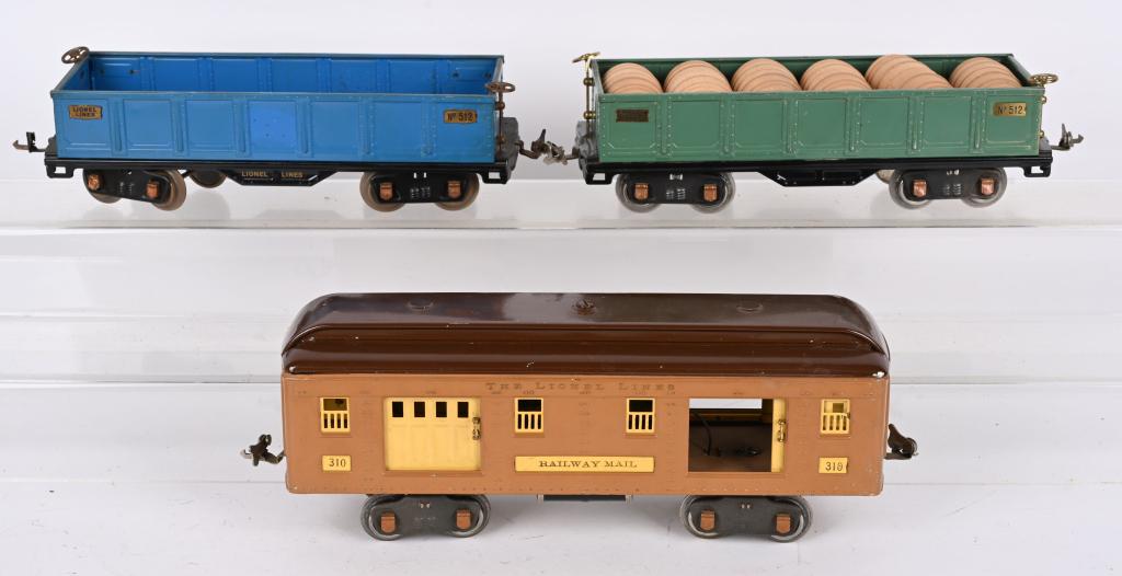 LIONEL PREWAR STD GA 512, 512, and 310 (1 of 2)
