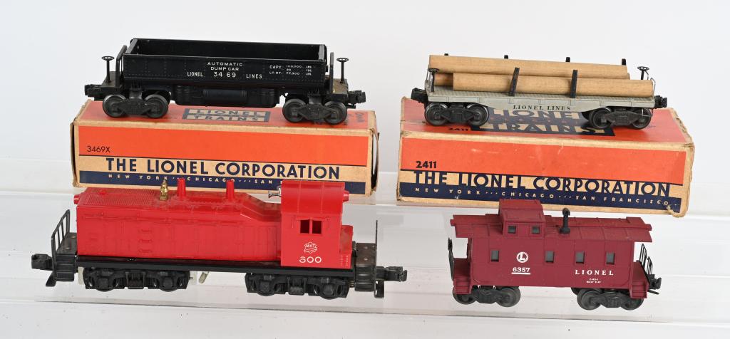LIONEL 600 MKT DIESEL SWITCHER & CARS (1 of 4)
