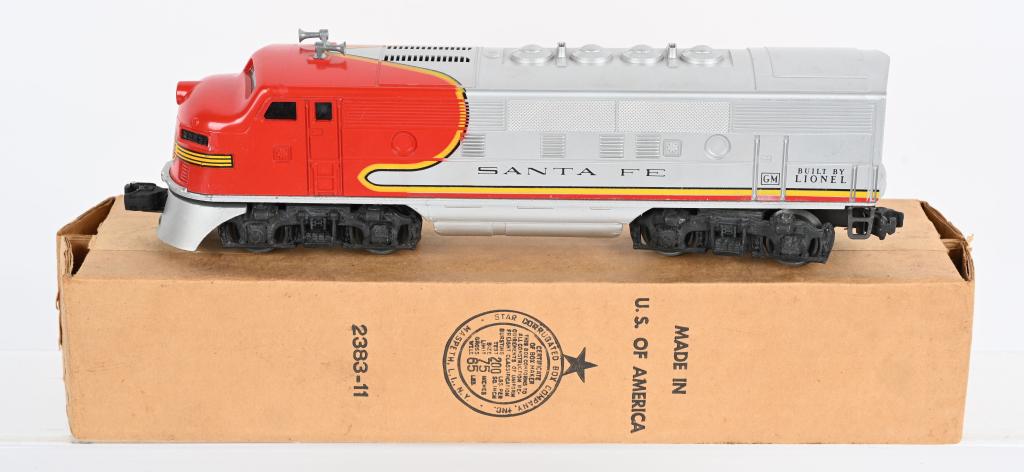 LIONEL 2383P SANTA FE F3 POWERED BOXED: Wonderful all original condition. Boxed