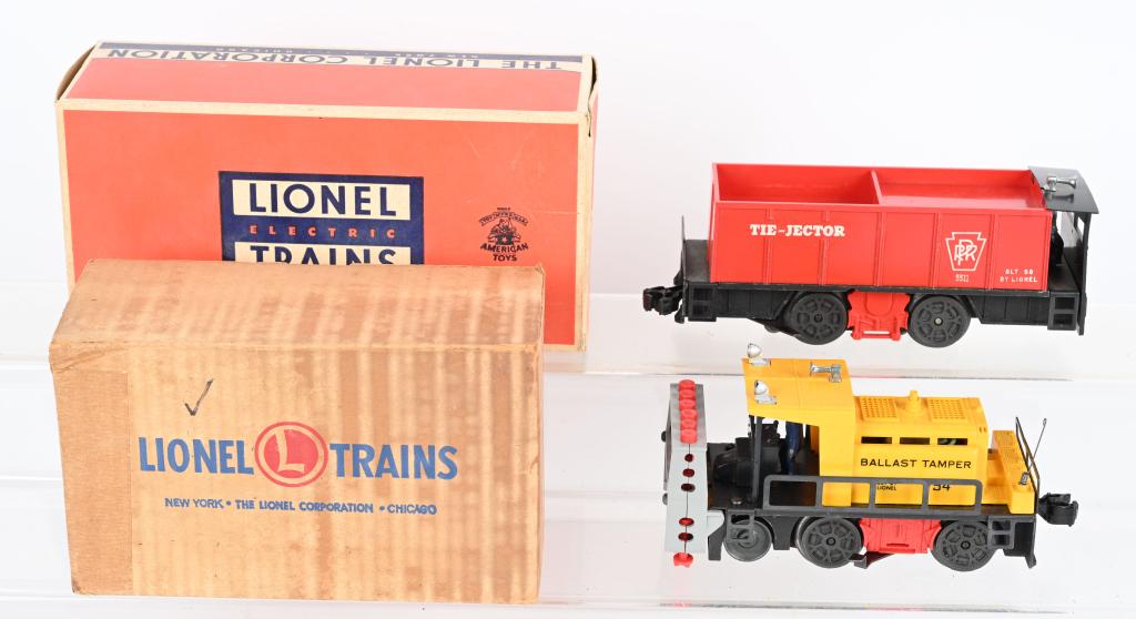 LIONEL 53 BALLAST TAMPER & 55 TIE-JECTOR BOXED (1 of 3)