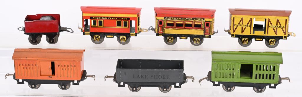 AMERICAN FLYER PREWAR O GA TRAIN CARS (1 of 2)