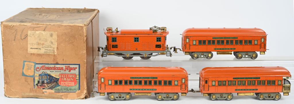 AMERCIAN FLYER 4654 STANDARD GAUGE SET w/CARS (1 of 7)