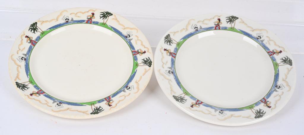 2- ILLINOIS CENTRAL RAILROAD PIRATE PATTERN CHINA (1 of 4)