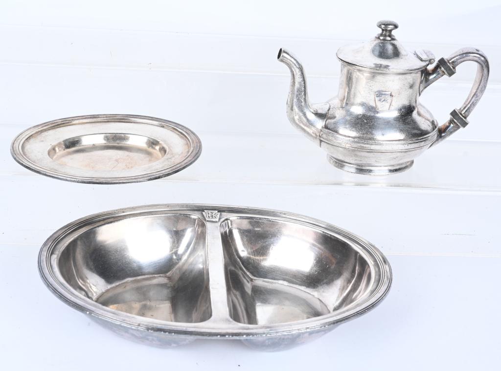PENNSYLVANIA RAILROAD SILVER SOLDER METALWARE (1 of 6)