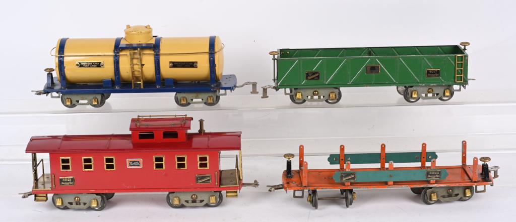 4- AMERICAN FLYER STD GA FREIGHT CARS (1 of 2)