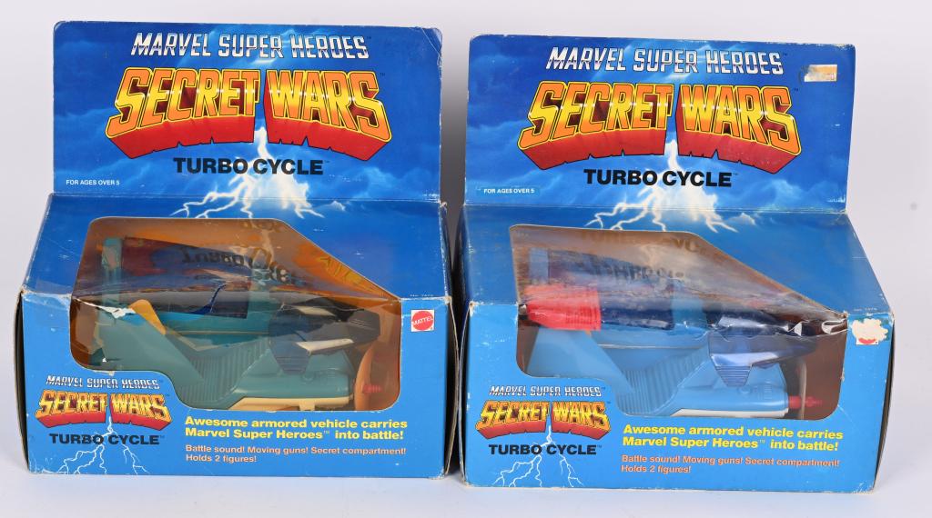 2- MARVEL SUPER HEROS SECRET WARS TURBO CYCLES (1 of 2)
