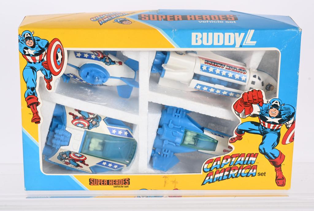 BUDDY L CAPTAIN AMERICA VEHICLE SET MIB (1 of 4)