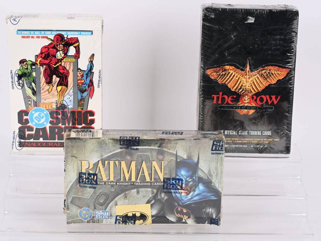 THE CROW, BATMAN, & DC COSMIC CARDS WAX BOXES (1 of 3)