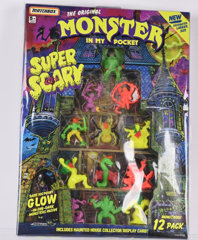 1991 MATCHBOX MONSTERS IN MY POCKET 12 PACK MIB: 1991 Matchbox Monster In My Pocket 12 Pack. New Old Stock sealed in the Box