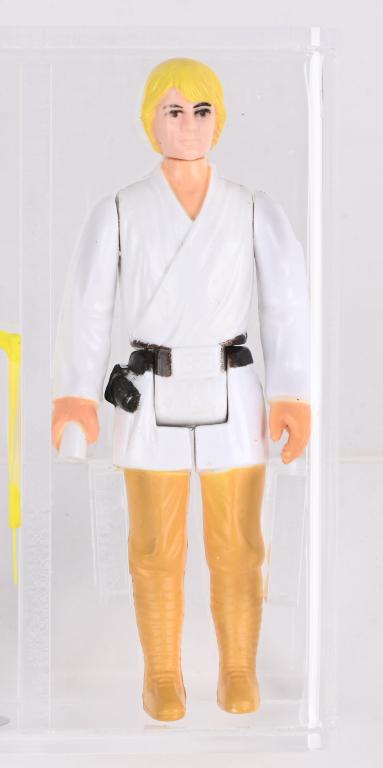 STAR WARS LUKE SKYWALKER HK BLOND/LT AFA U85NM+ (1 of 4)