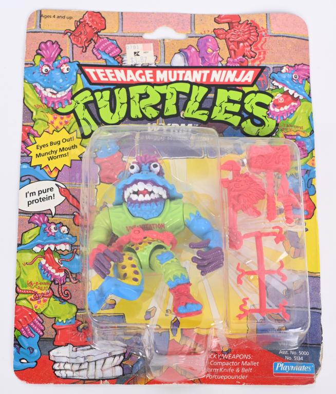 1991 TEENAGE MUTANT NINJA TURTLE WYRM: 1991 TMNT Wyrm. Minty on clean card.