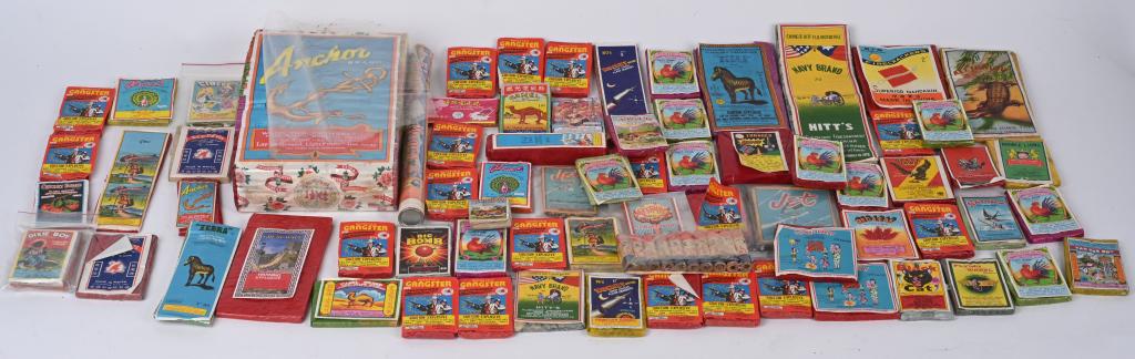 HUGE LOT OF VINTAGE FIRE WORKS (1 of 9)