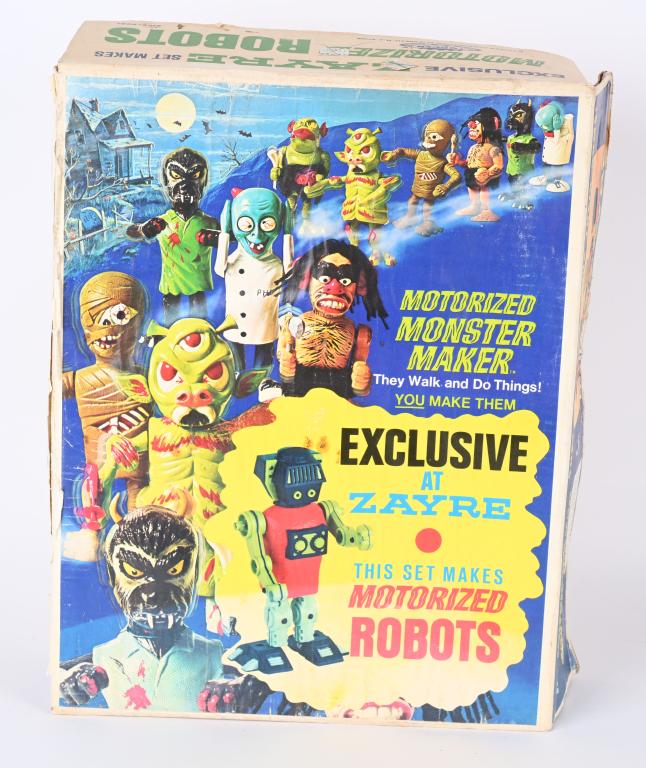 TOPPER ZAYRE MOTORIZED ROBOT MONSTER MAKER w/ BOX (1 of 3)