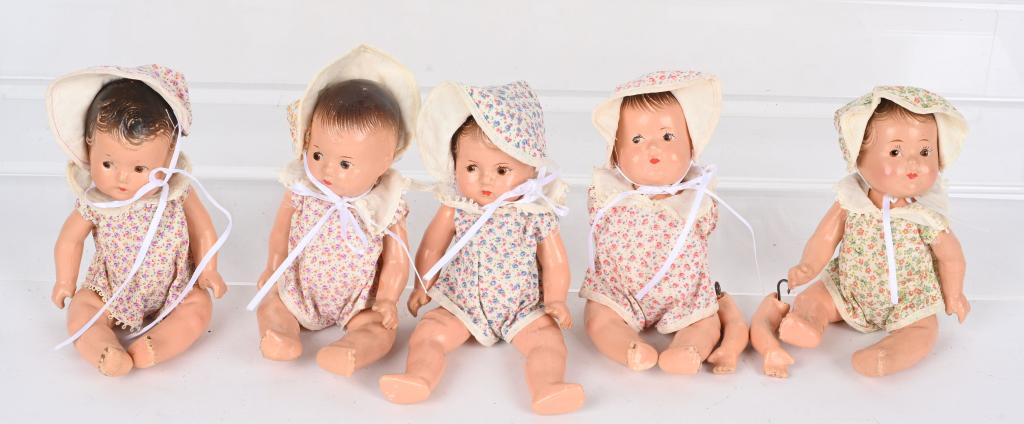 MADAME ALEXANDER COMPOSITION 7" DIONNE QUINT SET (1 of 3)