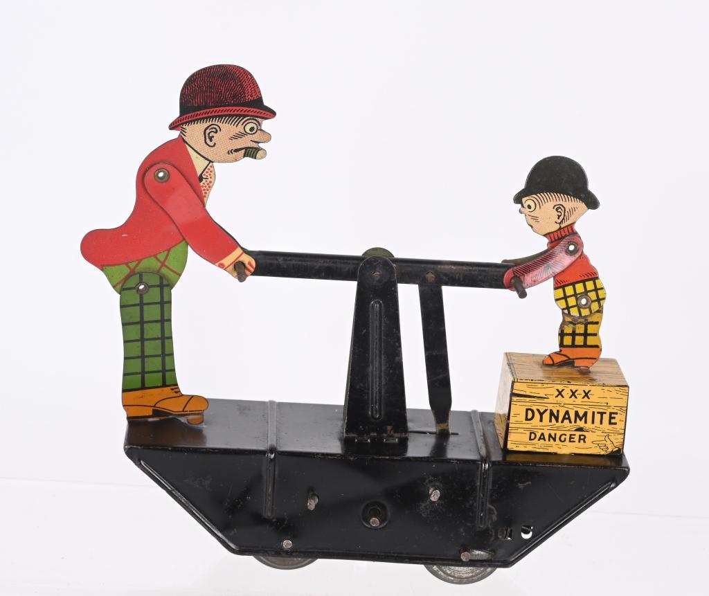 MARX TIN WINDUP MOON MULLENS & KAYO HANDCAR (1 of 3)