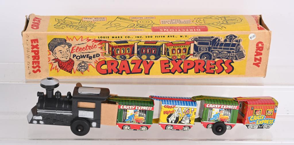 MARX TIN FACTORY SAMPLE CRAZY EXPRESS w/ BOX (1 of 3)