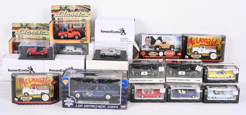 LOT OF DIECAST VEHICLES MIB (1 of 3)