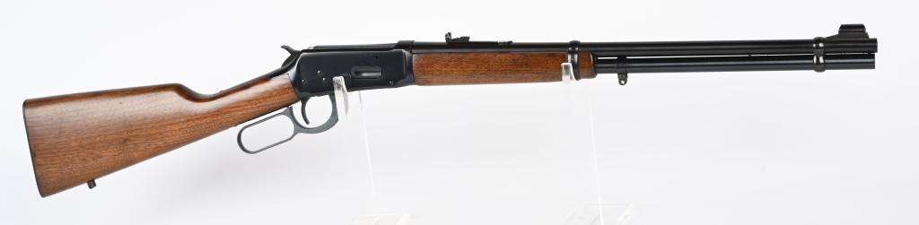 PRE 64 WINCHESTER MODEL 94 CARBINE: SERIAL 2584158 BARREL 20". CALIBER 30-30. MADE IN 1963. Standard carbine with round barrel, full magazine, two barrel bands, hooded ramp front sight, semi buckhorn rear sight, blue finish, short fore-