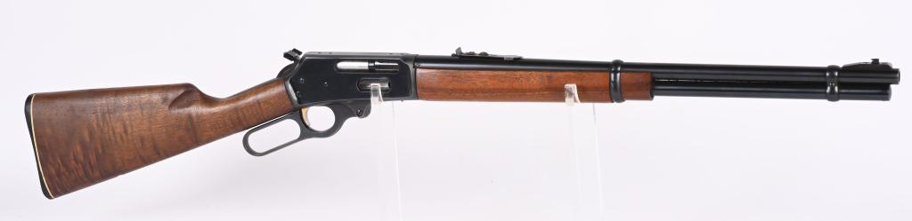 MARLIN MODEL 336 44 MAGNUM CARBINE: SERIAL AC51797. BARREL 20". CALIBER 44 MAGNUM. MADE IN 1967. Features full round barrel & magazine, ramp front sight, flat top sporting rear sight, two barrel bands, blue finish, added brass saddle ri