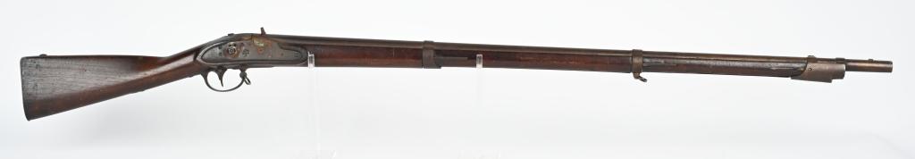 HARPERS FERRY US MODEL 1816 MUSKET, DATED 1837: NSN. BARREL 42". CALIBER .69. Harpers Ferry Model 1816 musket arsenal conversion from flintlock to percussion for use in the Civil War. Lock marked Harpers Ferry 1837 with federal Eagle over US in mid